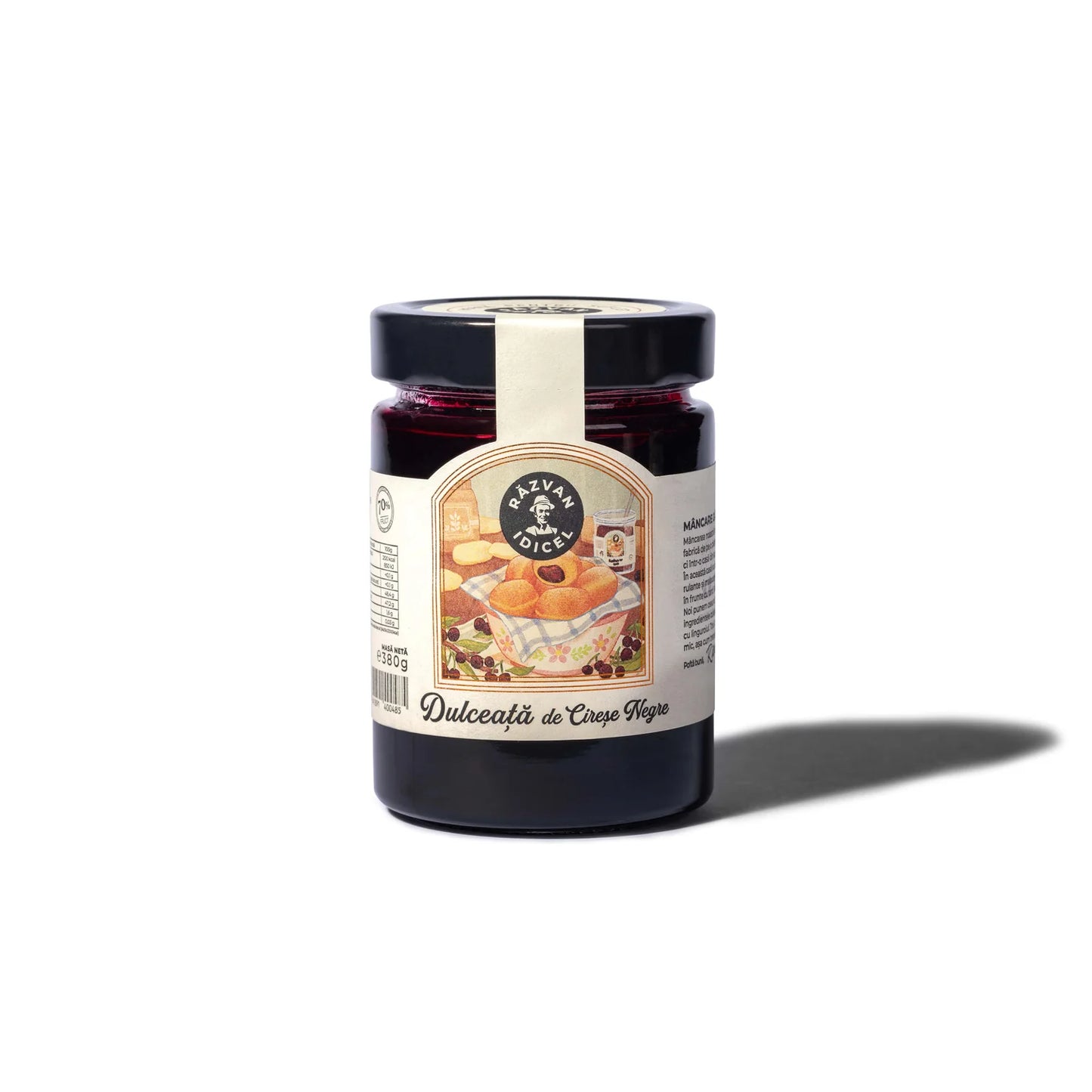 Dulceata de cirese negre 380g Razvan