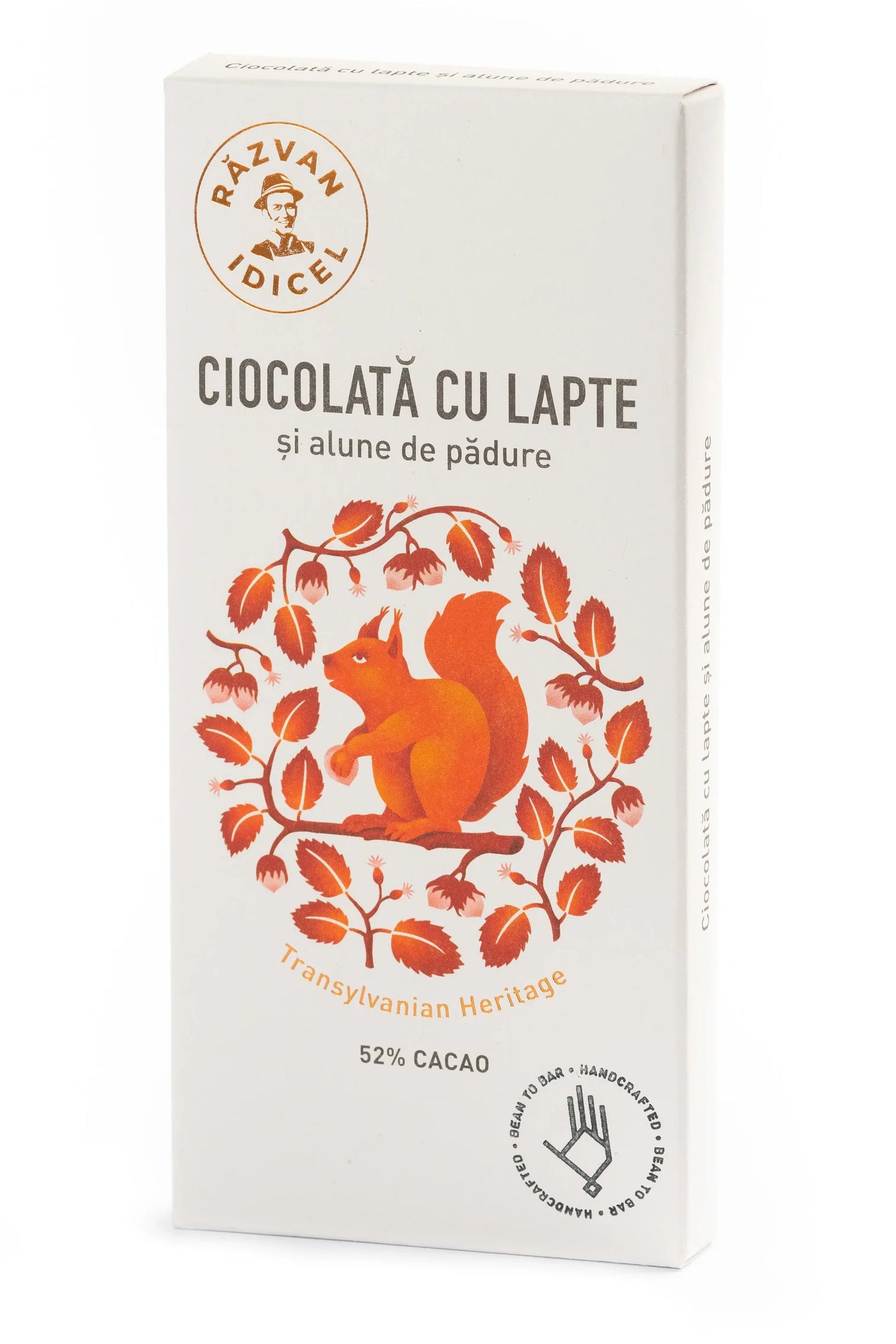 Ciocolata Razvan 52 cacao cu alune de padure 80g