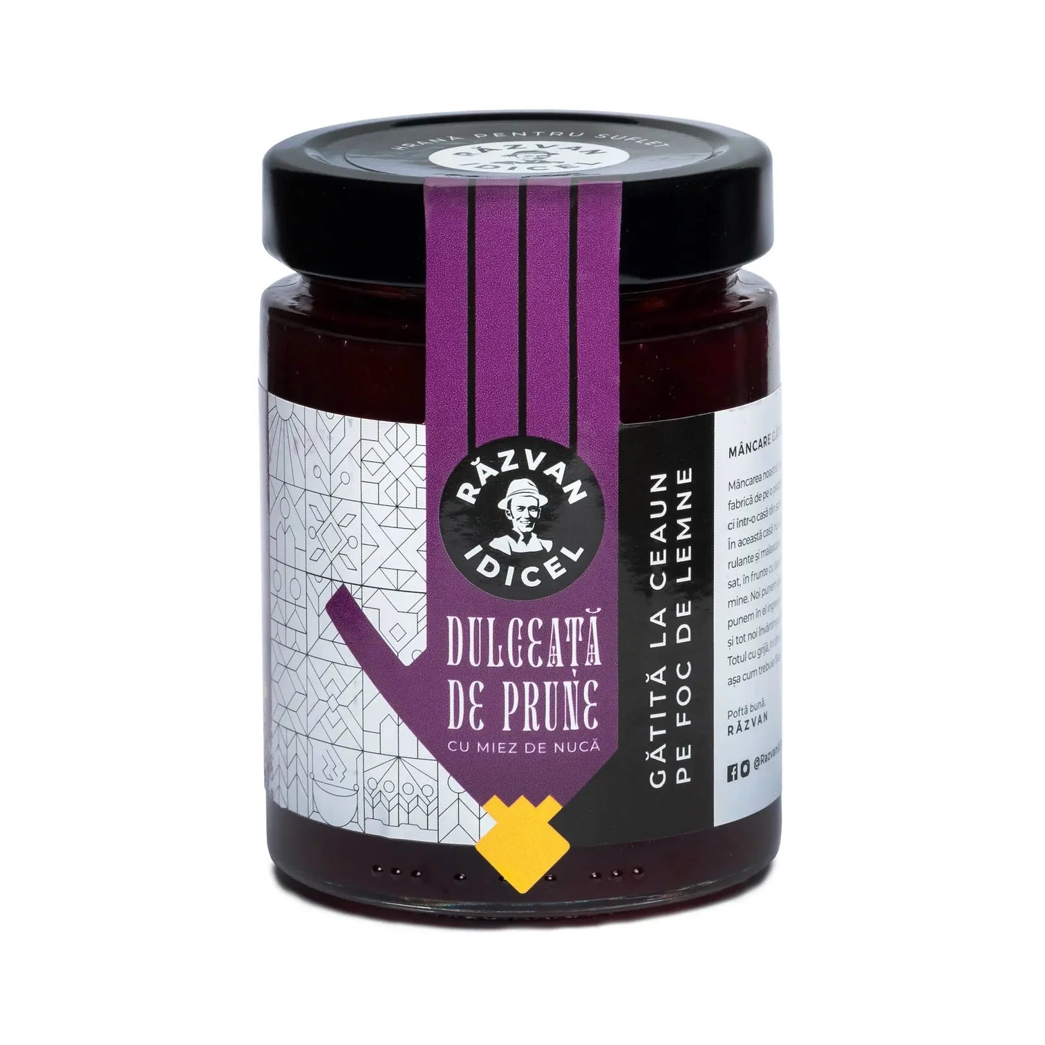 Dulceata de prune cu nuca 380g Razvan