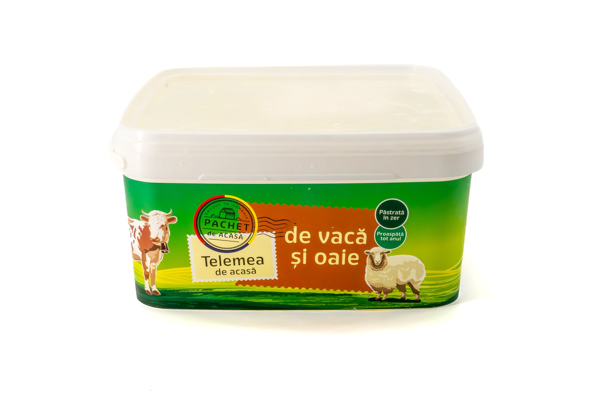 Telemea din lapte de vaca si oaie